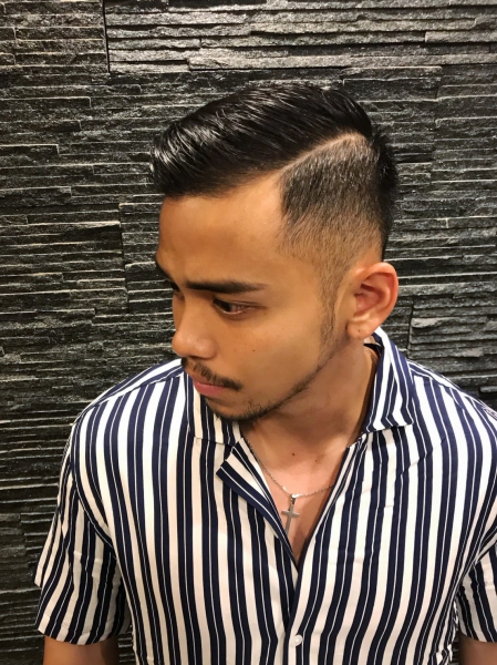 Skin Fade with Part