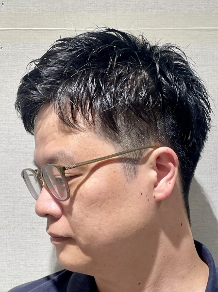 ツーブロックショート