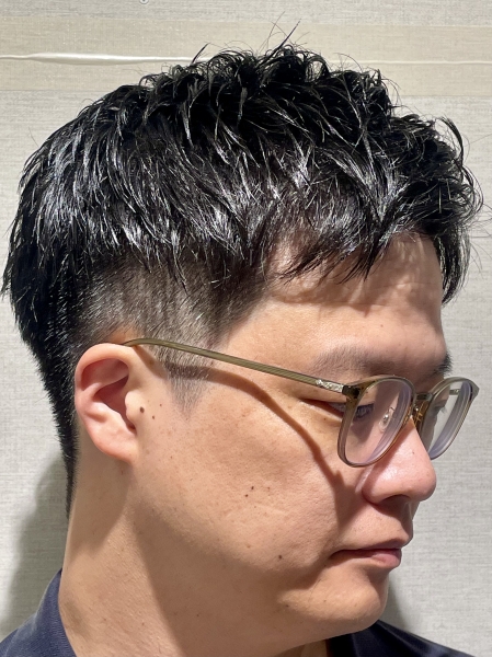 ツーブロックショート