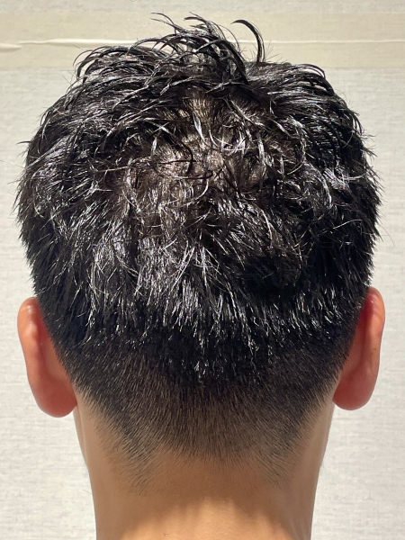 アップバングショート