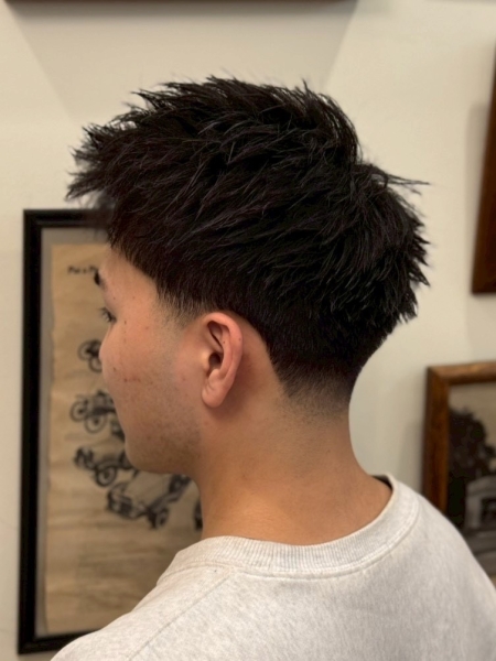 テーパーフェードショート