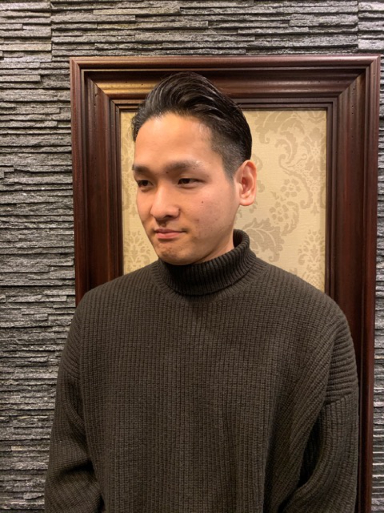 ビジネスオールバック ヘアカタログ 高級理容室 床屋 ヒロ銀座ヘアーサロン