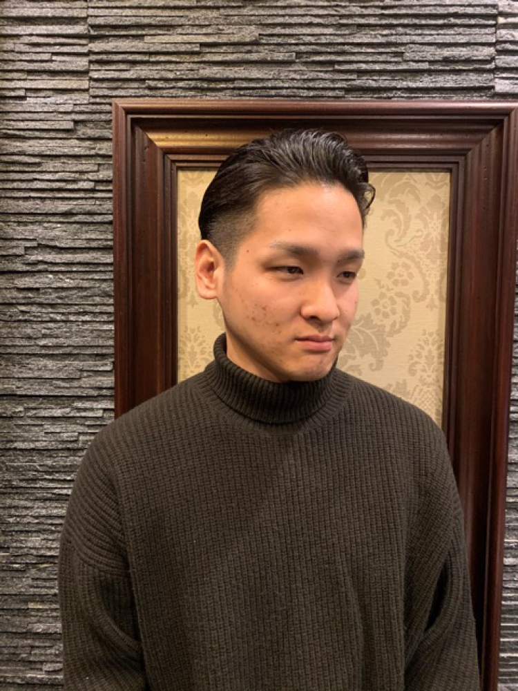 ビジネスオールバック ヘアカタログ 高級理容室 床屋 ヒロ銀座ヘアーサロン