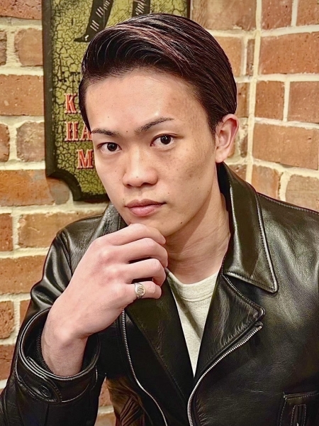 オールバック/バーバースタイル/サイドパート