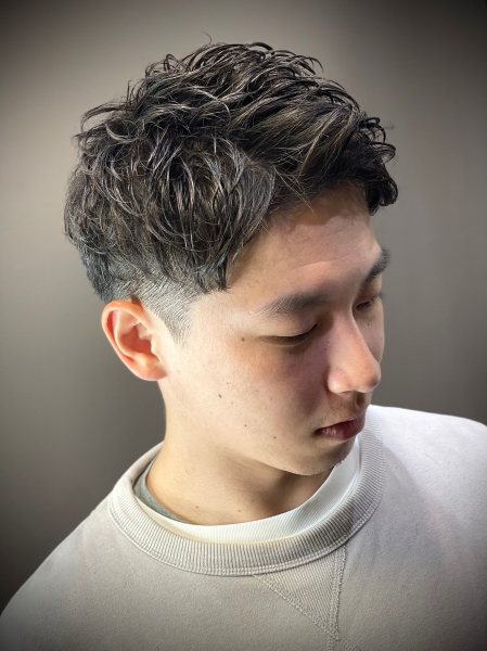 アイロンパーマメンズショート