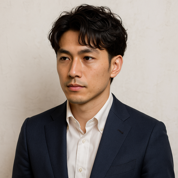 メンズ ビジネス七三分けすたいる