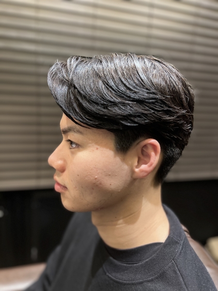 メンズ ビジネス 七三分け 田町 三田 品川