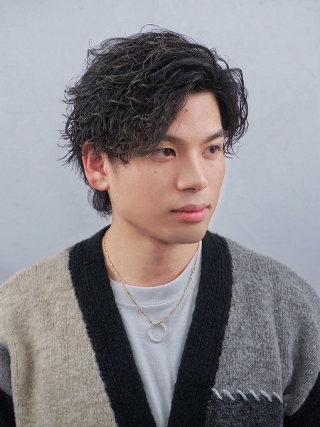 リバースパーマ/ミディアムスタイル