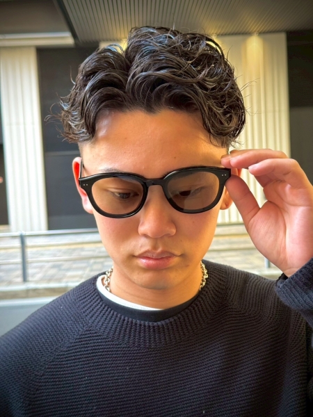 フェード×パーマ