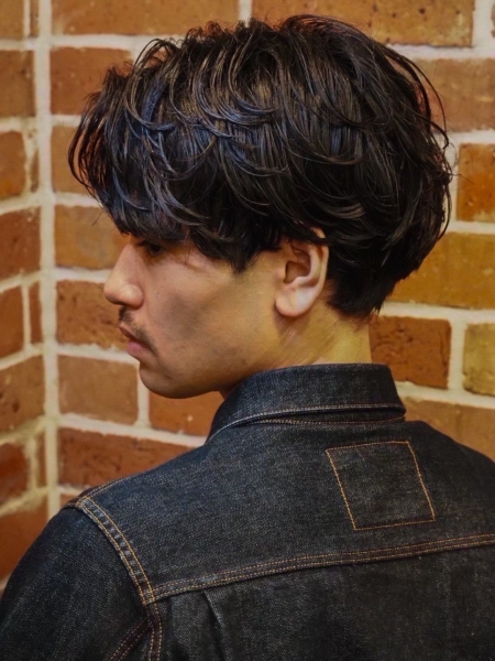 毛流れセンターパート