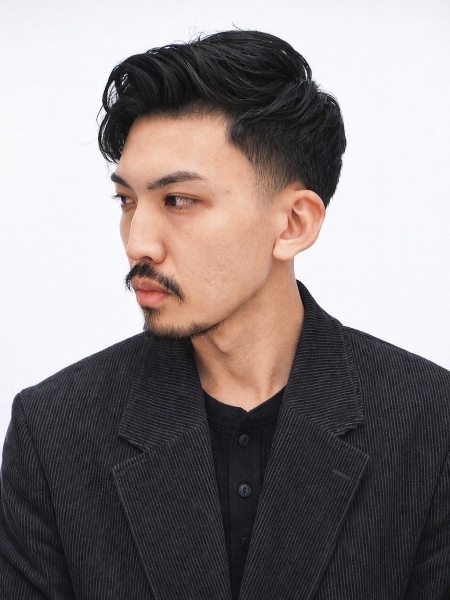 ローフェードかきあげ