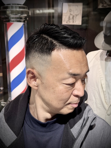 ハードパート×アイロンパーマ