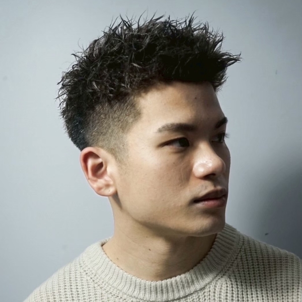 スパイキーショートパーマ