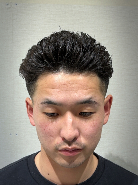 オールバックパーマ