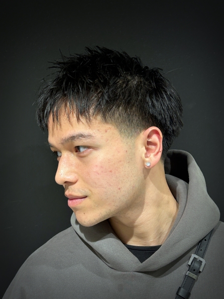 ザクザクショート×テーパーフェード