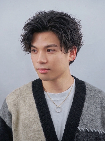 かきあげスパイラルパーマ