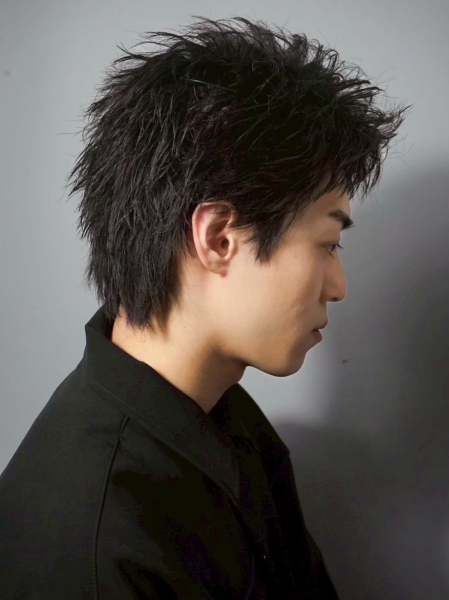 スパイキーショート/ピンパーマ〈理容室〉