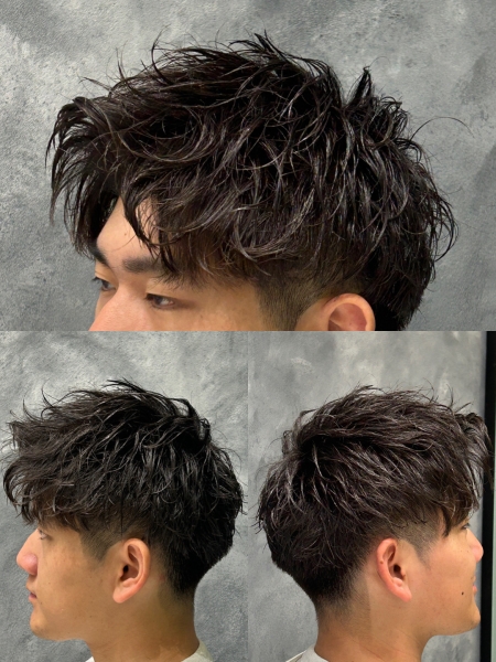 パーマ活かしショート