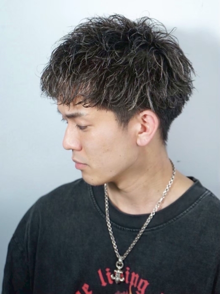 無造作スパイラルパーマ