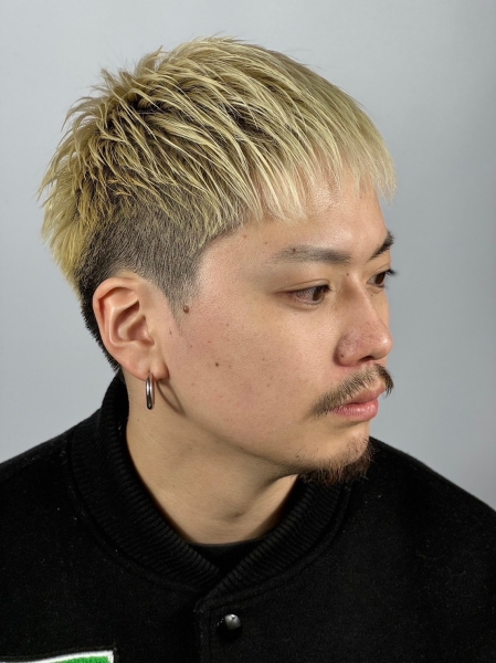 ハイトーンカラー×クロップスタイル