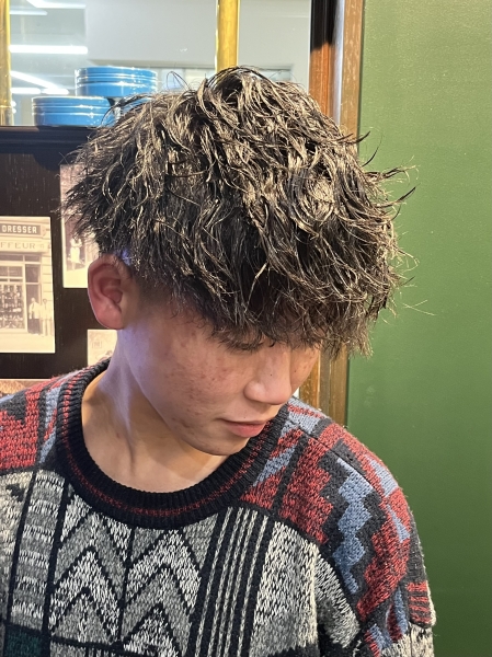 ツイストスパイラルパーマ×マッシュ