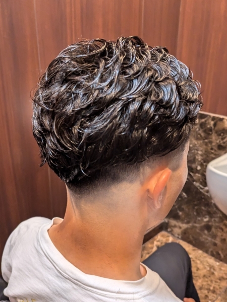 パーマ×フェードスタイル