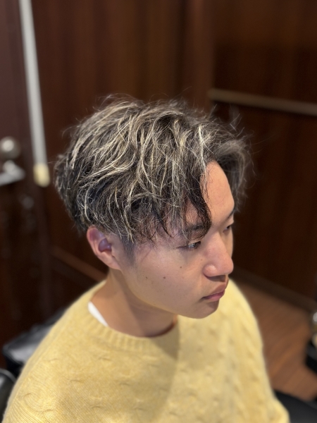 無造作センターパート