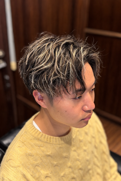 無造作センターパート