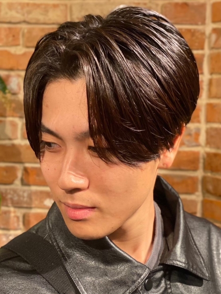 毛流れセンターパート