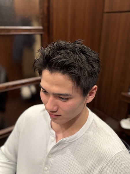 王道スパイキーショート×メンズショート