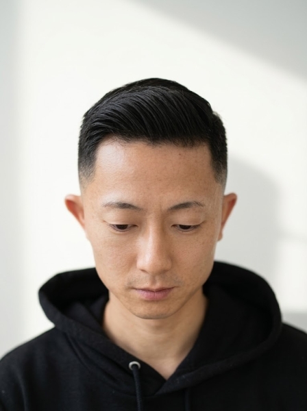 ポンパドールフェード