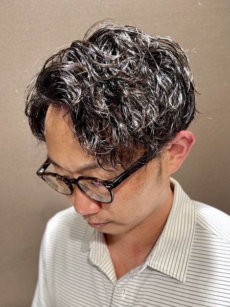 無造作スパイラルパーマ