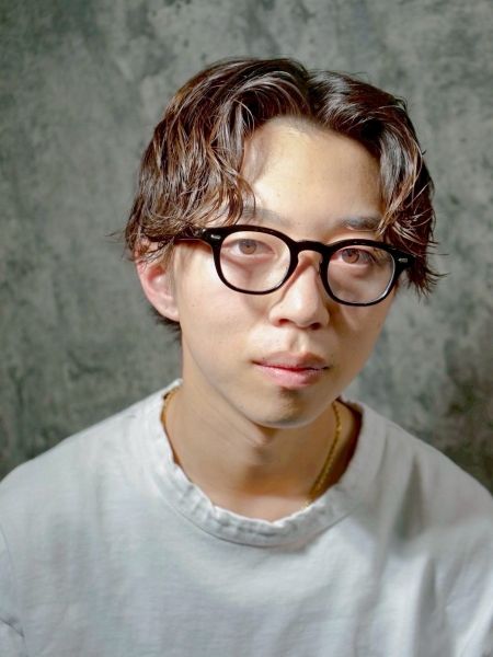 センターナチュラルパーマ