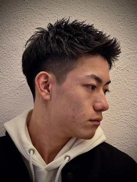 ツーブロショート