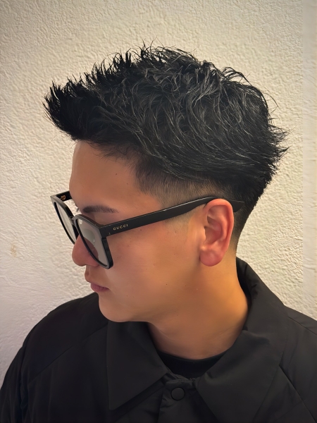 アップバングショート