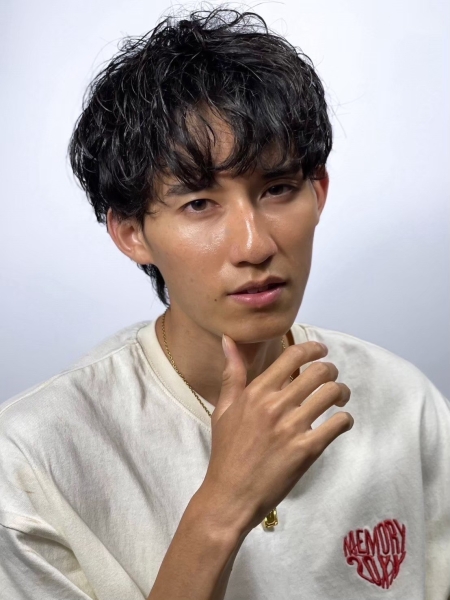 【メンズ】無造作ルーズウェーブショート