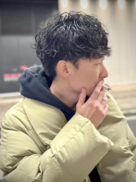 無造作シャドーパーマ