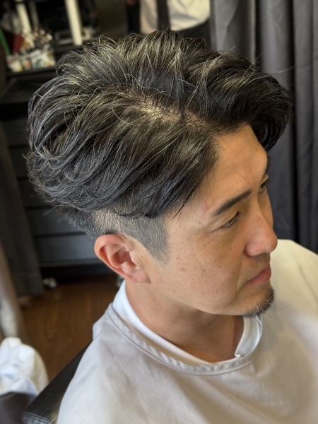 73フェザーパーマスタイル