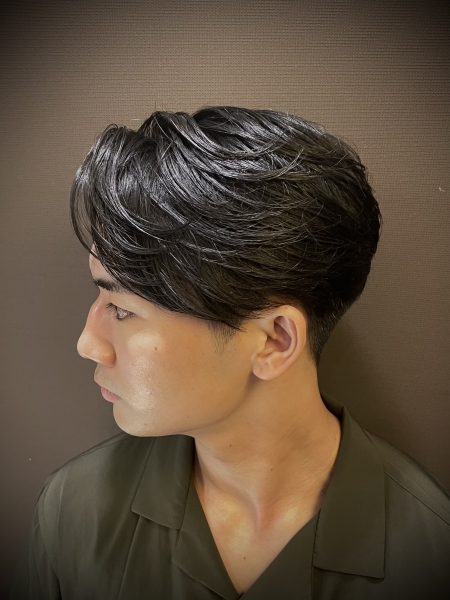 センターパート ショート