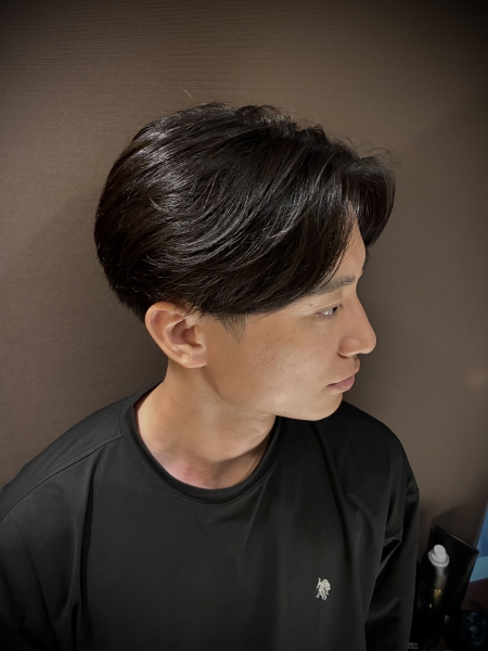 センターパート ショート