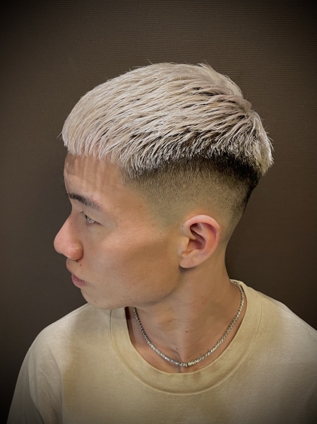 ホワイト×クロップフェード