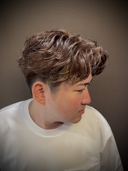 カルマパーマ×センターパート