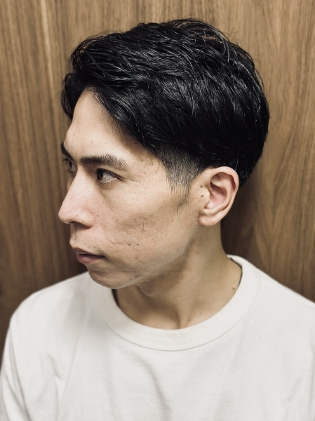 七三アップバング