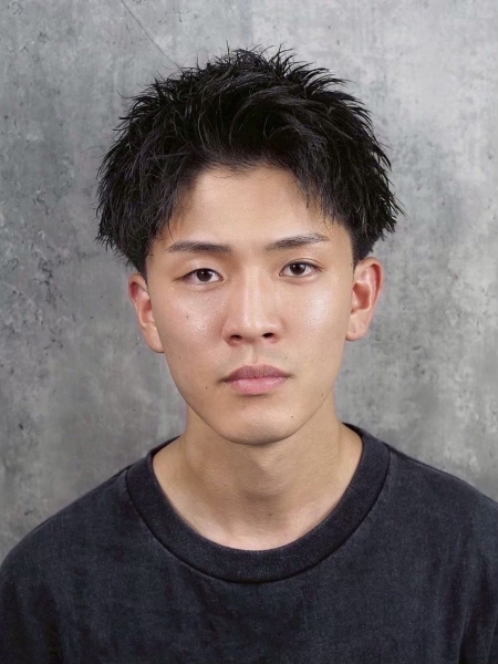 ツーブロックショート