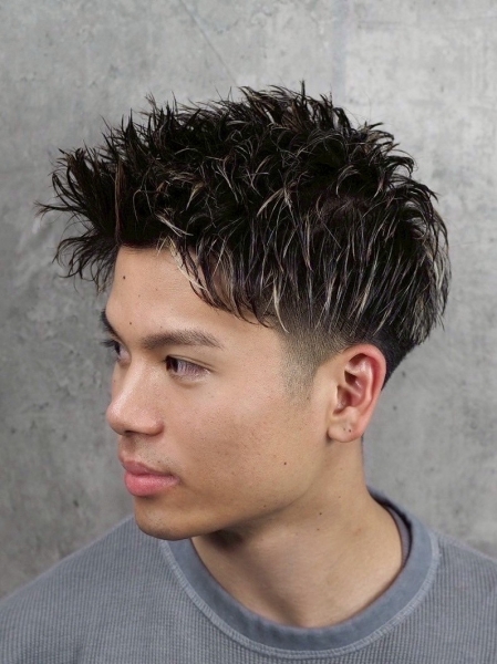 ツーブロックショート