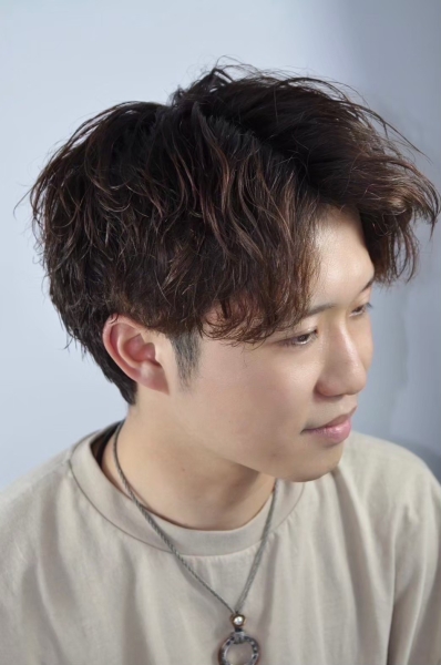 メンズカット センターパート