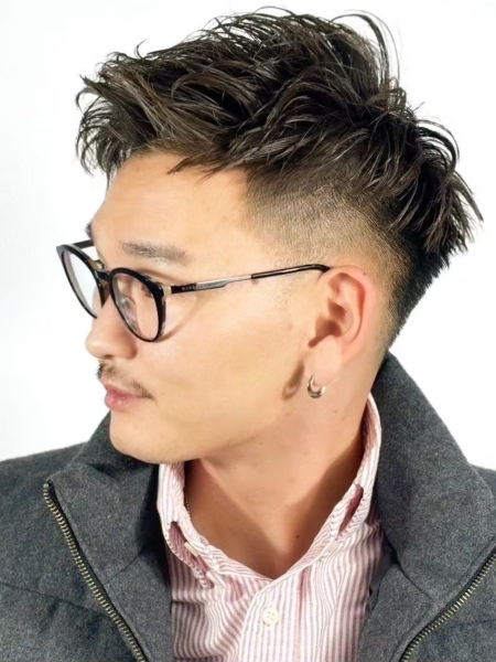 ハイスキンフェード×ラフアップショート