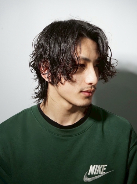 セミロングスパイラルパーマ