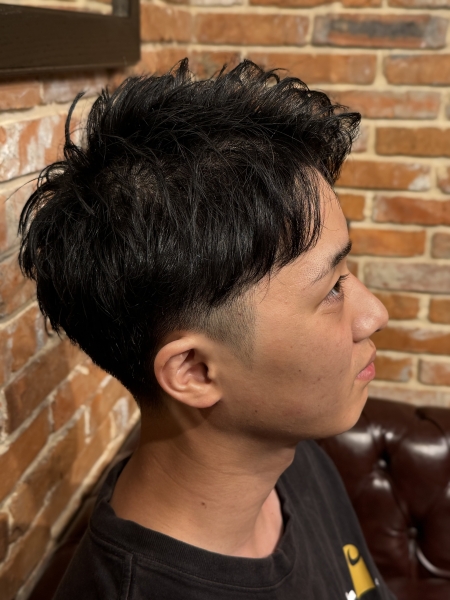 【仙台】ツーブロック×アップバングショート