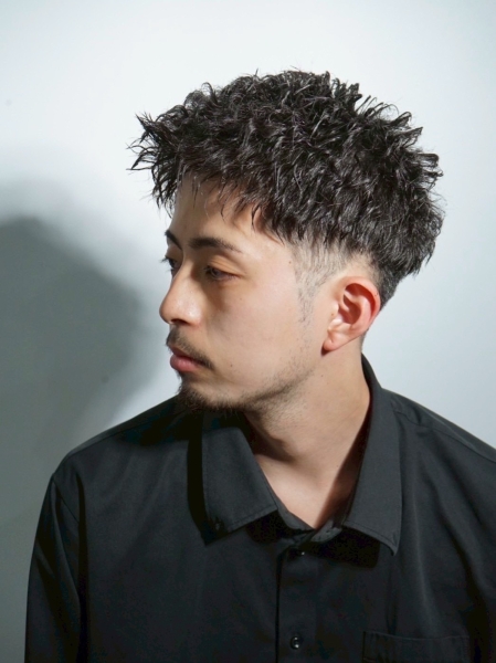 ツーブロアップバング